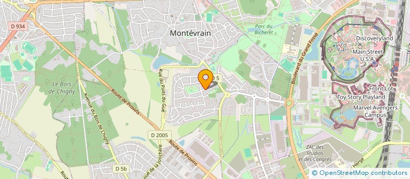 localisation de l'entreprise SCI DESROSES  MONTEVRAIN