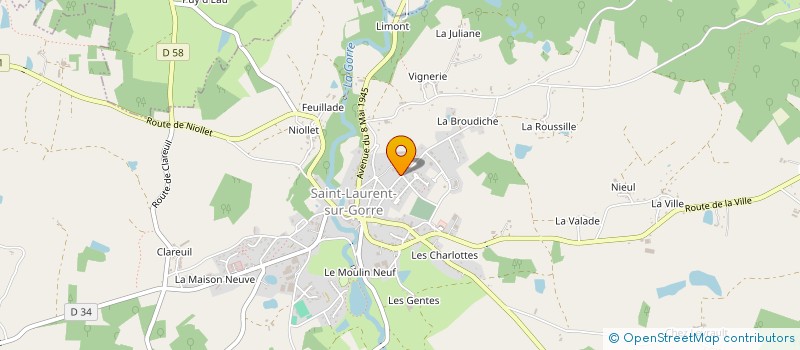 localisation de l'entreprise SCI DESRY  SAINT-LAURENT-SUR-GORRE