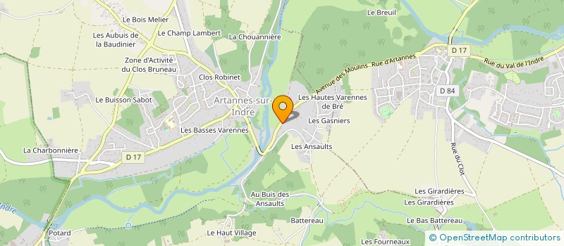 localisation de l'entreprise SCI DESSA  ARTANNES-SUR-INDRE
