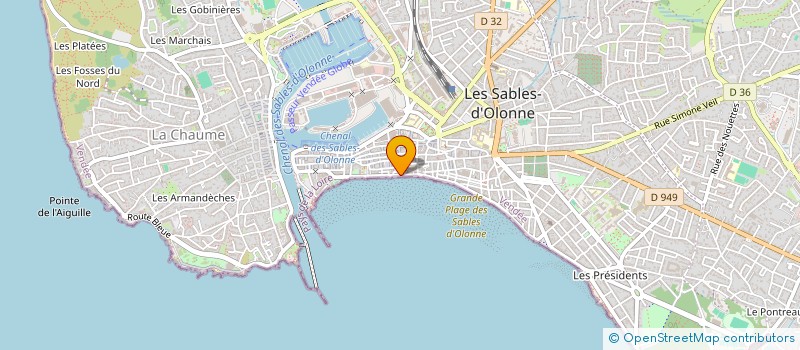 localisation de l'entreprise SCI DESSABLES à LES SABLES D'OLONNE