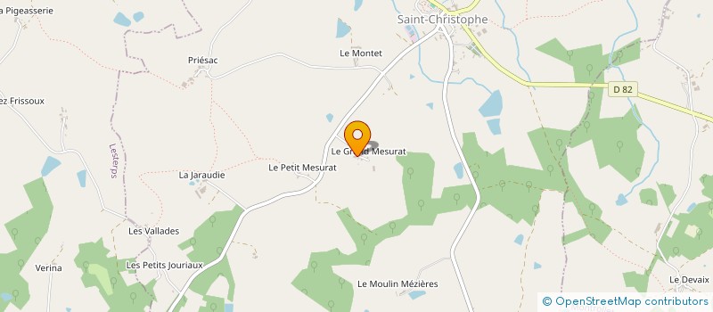 localisation de l'entreprise SCI DESSALAS à SAINT-CHRISTOPHE