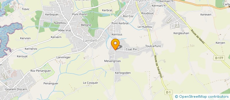 localisation de l'entreprise SCI DESSAY DE COAT CONQ  TREGUNC