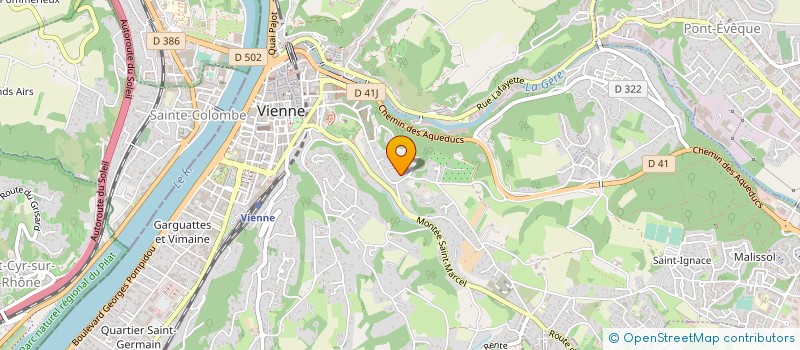 localisation de l'entreprise SCI DESSENON PIPET  VIENNE