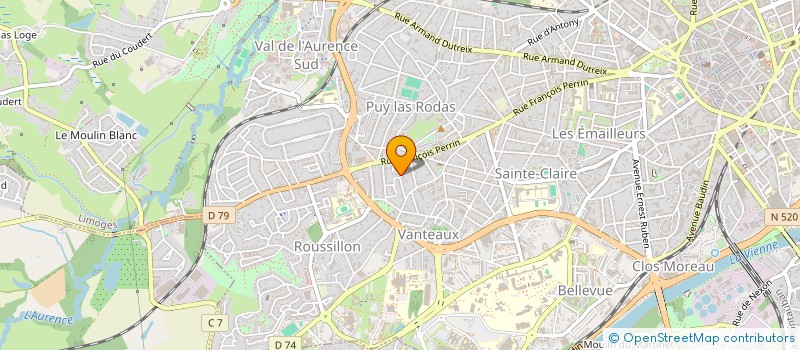 localisation de l'entreprise SCI DESSIS à LIMOGES