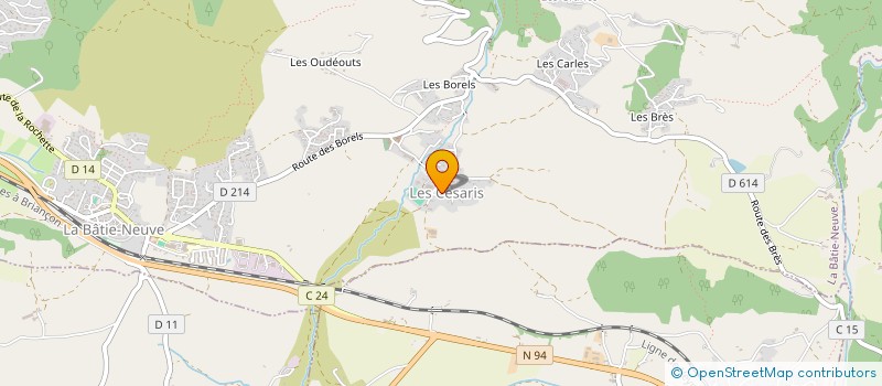 localisation de l'entreprise SCI DESSOUS LE NEL à LA BATIE-NEUVE