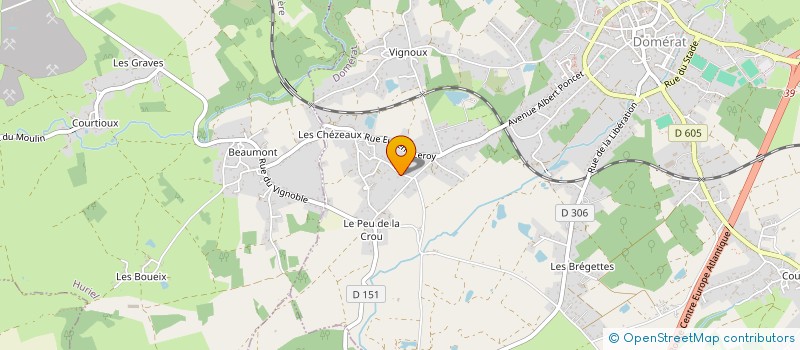localisation de l'entreprise SCI DESTEIX à DOMERAT