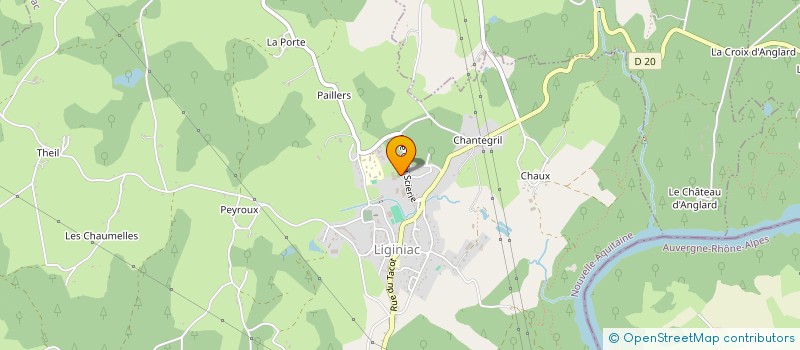 localisation de l'entreprise SCI DESTEVE  LIGINIAC