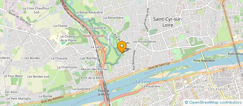 localisation de l'entreprise SCI DESTIMO  SAINT-CYR-SUR-LOIRE
