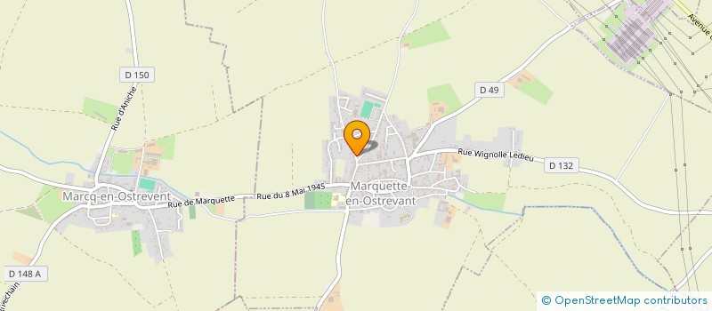 localisation de l'entreprise SCI DESTOCK-MAX  MARQUETTE-EN-OSTREVANT