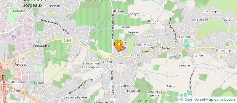 localisation de l'entreprise SCI DESTOMBES BERNOS  TRESSES