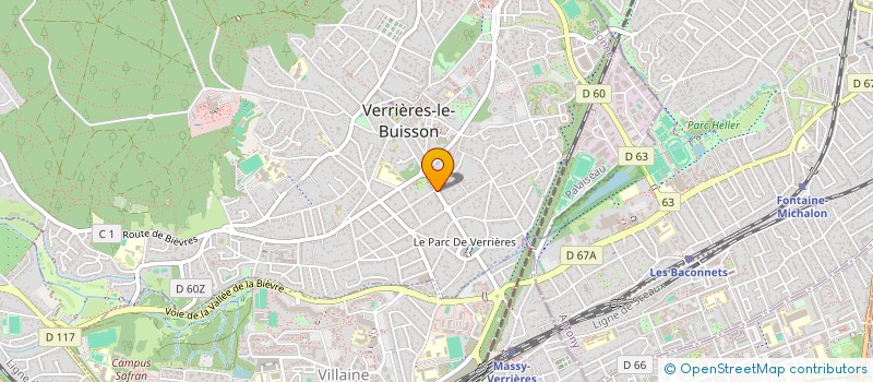 localisation de l'entreprise SCI DESTRUEL MILLET  VERRIERES-LE-BUISSON