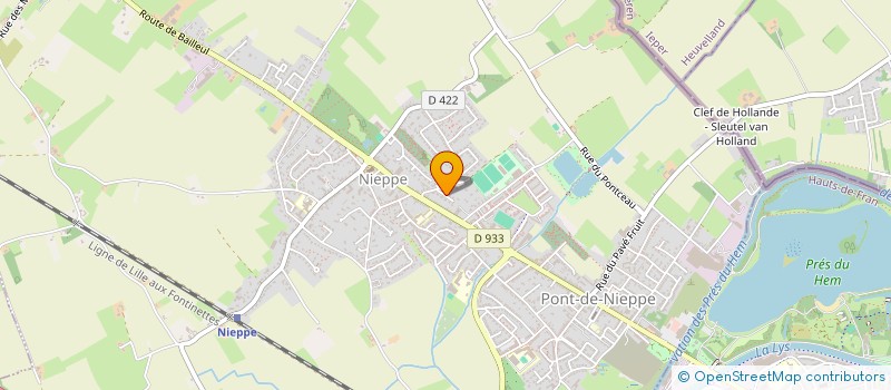 localisation de l'entreprise SCI DETEMMERMAN  NIEPPE