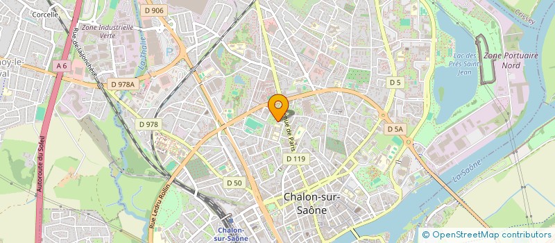 localisation de l'entreprise SCI DETENTE  CHALON-SUR-SAONE