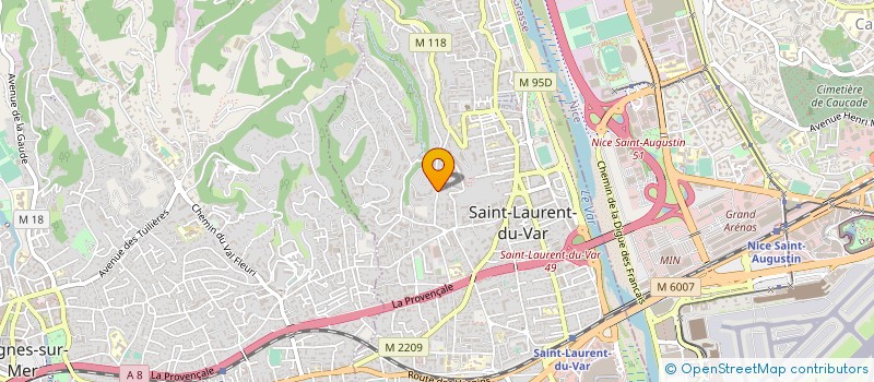 localisation de l'entreprise SCI DETHIERO à SAINT-LAURENT-DU-VAR