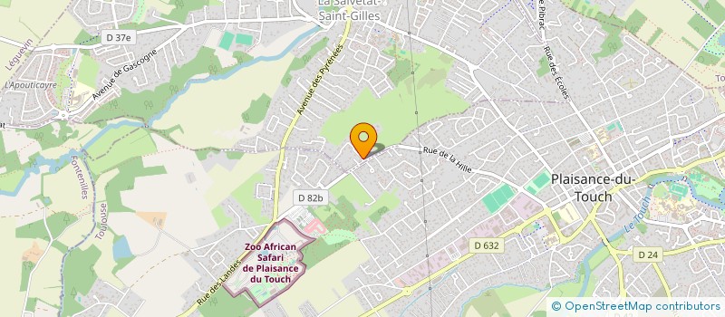 localisation de l'entreprise SCI DETM  LA SALVETAT-SAINT-GILLES