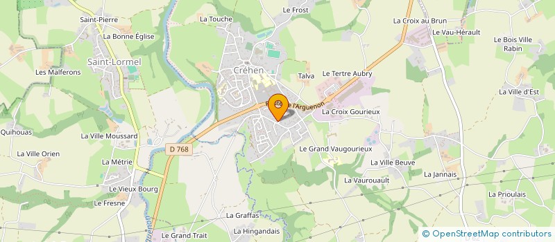 localisation de l'entreprise SCI DETOT  CREHEN