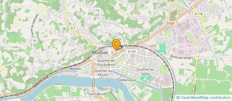 localisation de l'entreprise SCI DETOURS 2  MOISSAC