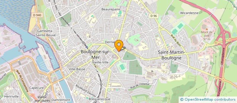 localisation de l'entreprise SCI DETREZ- DUFLOS  BOULOGNE-SUR-MER