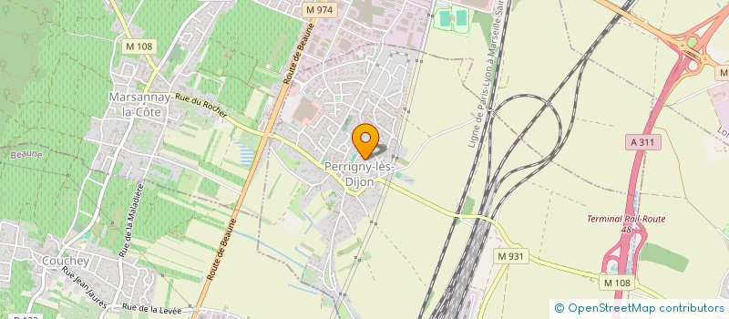 localisation de l'entreprise SCI DETROIT  PERRIGNY-LES-DIJON