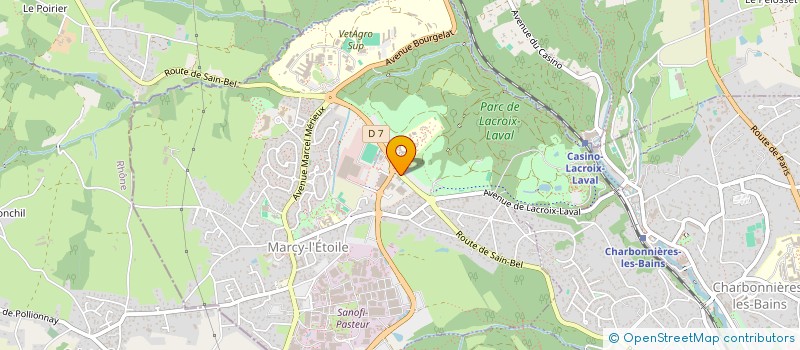 localisation de l'entreprise SCI DETURCK  MARCY-L'ETOILE