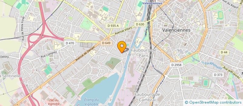 localisation de l'entreprise SCI DEULE à VALENCIENNES