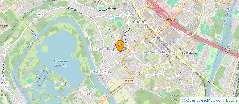 localisation de l'entreprise SCI DEUTSCH  CERGY