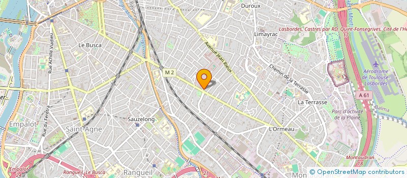 localisation de l'entreprise SCI DEUX AV DE COURREGES  TOULOUSE