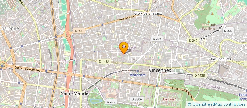 localisation de l'entreprise SCI DEUX COMMUNES à VINCENNES