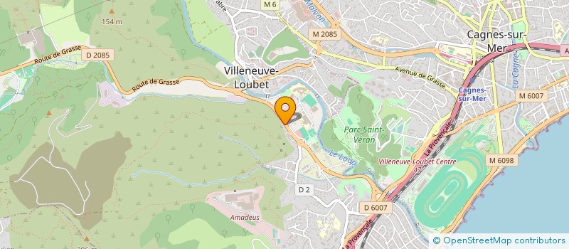 localisation de l'entreprise SCI DEUX D à VILLENEUVE-LOUBET