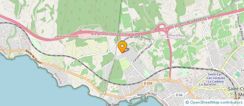 localisation de l'entreprise SCI DEUX FRERES à SAINT-CYR-SUR-MER