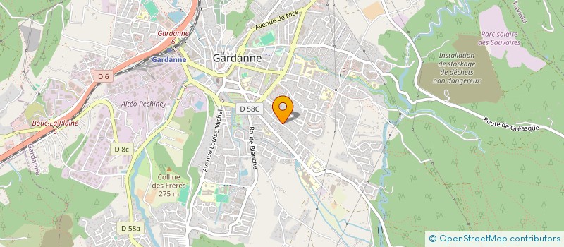 localisation de l'entreprise SCI DEUX G à GARDANNE