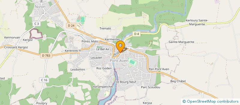 localisation de l'entreprise SCI DEUX MAISTRE  PONT-AVEN