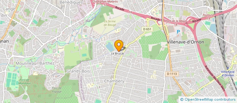 localisation de l'entreprise SCI DEUX MJ  VILLENAVE-D'ORNON