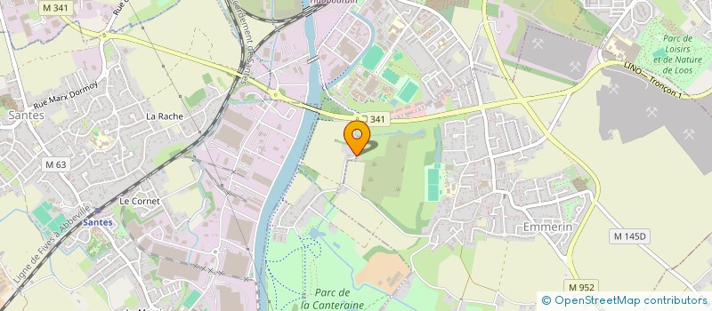 localisation de l'entreprise SCI DEUX SANTES  HAUBOURDIN