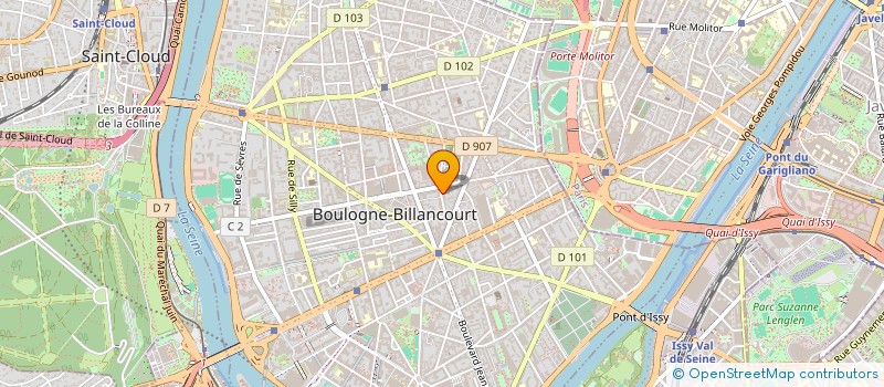 localisation de l'entreprise SCI DEUX-THI à BOULOGNE-BILLANCOURT