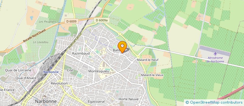 localisation de l'entreprise SCI DEUX TROIS CINQ  NARBONNE