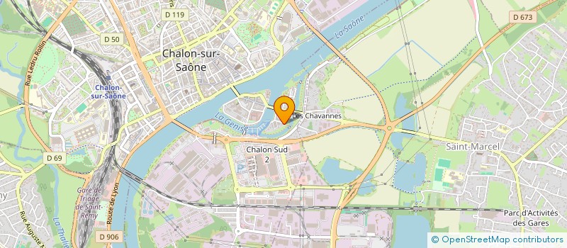 localisation de l'entreprise SCI DEUXIEME  CHALON-SUR-SAONE