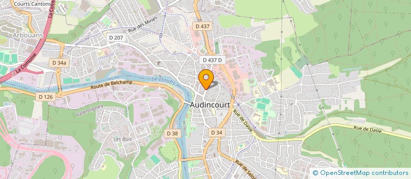 localisation de l'entreprise SCI DEUXIEME  AUDINCOURT