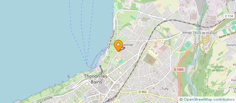 localisation de l'entreprise SCI DEUXIEME ETOILE à THONON-LES-BAINS