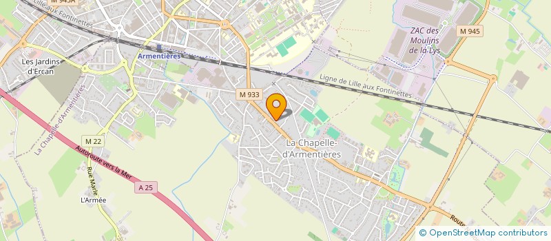 localisation de l'entreprise SCI DEVAAS  LA CHAPELLE-D'ARMENTIERES