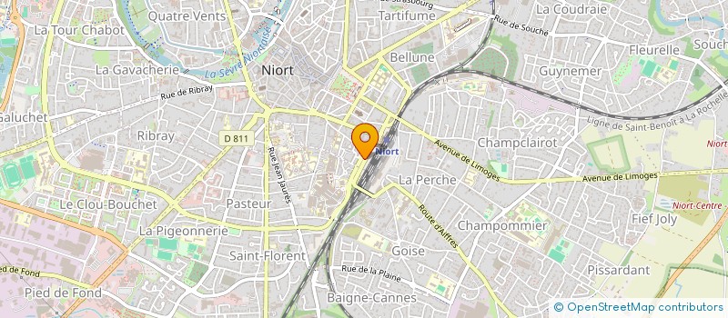 localisation de l'entreprise SCI DEVAINE & DELAGE  NIORT