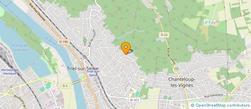 localisation de l'entreprise SCI DEVAUX  TRIEL-SUR-SEINE