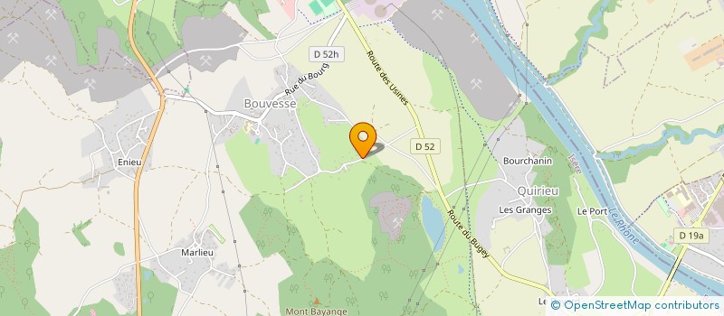 localisation de l'entreprise SCI DEVAUX  BOUVESSE-QUIRIEU