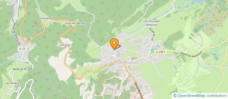 localisation de l'entreprise SCI DEVAUX IMMOBILIER  LES ROUSSES