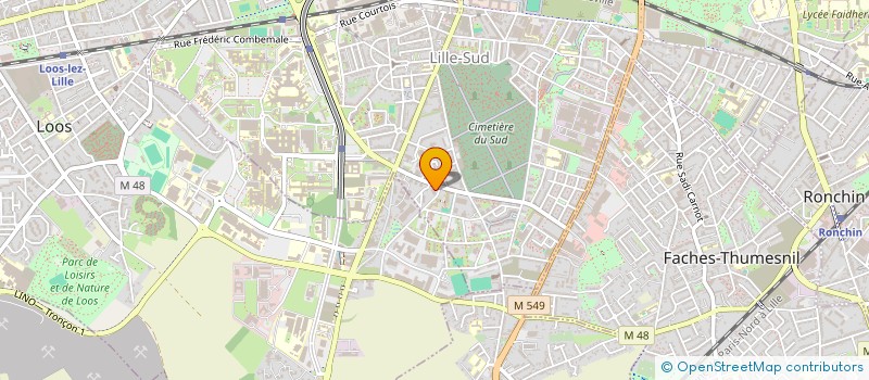 localisation de l'entreprise SCI DEVAUX RUE DE CANNES à LILLE