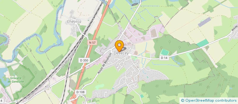 localisation de l'entreprise SCI DEVECEY MEDICAL  DEVECEY