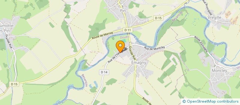 localisation de l'entreprise SCI DEVEL  EMAGNY