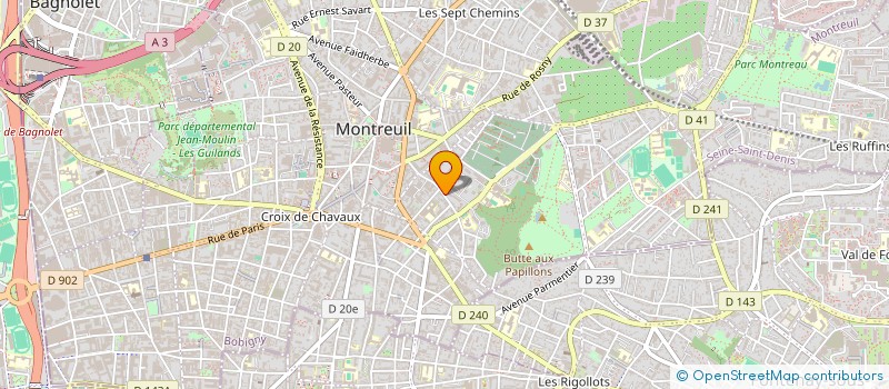 localisation de l'entreprise SCI DEVELOP PATRIMOINE LOCATIF à MONTREUIL
