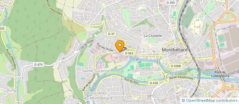 localisation de l'entreprise SCI DEVELOP SOCIO CULT SPORTIF à MONTBELIARD