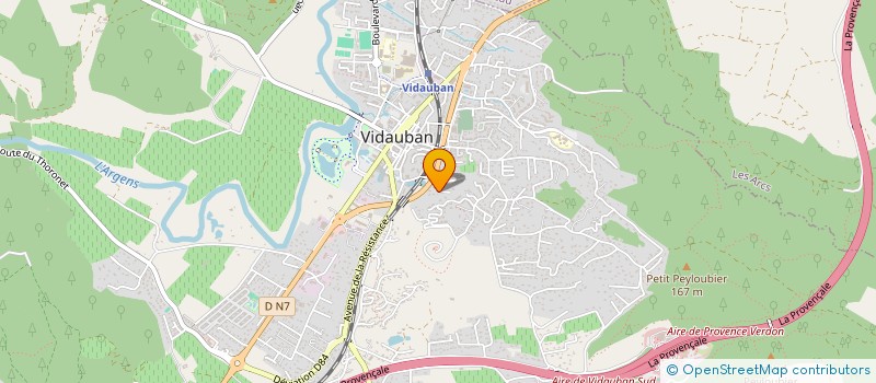 localisation de l'entreprise SCI DEVELOPPEMENT  VIDAUBAN